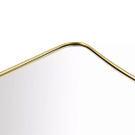 Зеркало золотистое с закруглёнными углами Thin Frame варинант исполнения - 2 | Loft Concept в Тюмени