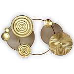 Панно настенное Blank Sheet Golden Orbit варинант исполнения - 1 | Loft Concept в Тюмени