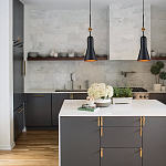  Подвесной светильник черного матового цвета с конусным плафоном 65 см Elstead Lighting варинант исполнения - 9 | Loft Concept в Тюмени