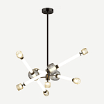 Светодиодная люстра Rovelly Black варинант исполнения - 2 | Loft Concept в Тюмени