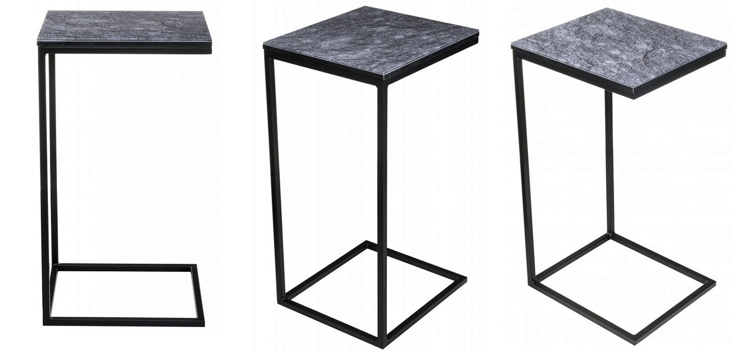 Приставной стол Zermatt Side Table gray Приставной стол Zermatt Side Table gray - Loft-Concept в Тюмени