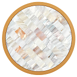 Бра в форме диска с перламутровыми прямоугольниками из морской ракушки Touch of Marine Charm варинант исполнения - 2 | Loft Concept в Тюмени