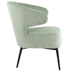 Современное мягкое кресло на металлических ножках Rakush Pistachio варинант исполнения - 5 | Loft Concept в Тюмени