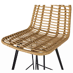 Стул барный с ротанговым плетением Half Bar Chair with Wicker без подлокотников варинант исполнения - 6 | Loft Concept в Тюмени