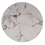 Стол журнальный круглый керамогранит белый Keramos варинант исполнения - 2 | Loft Concept в Тюмени