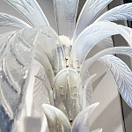 Торшер Glass Decorated Palm Floor Lamp White Листья Пальмы  варинант исполнения - 2 | Loft Concept в Тюмени