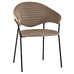 Коричневый стул с обивкой из искусственной замши Alexis варинант исполнения - 1 | Loft Concept в Тюмени