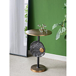 Столик приставной с абстрактным основанием и акцентом в виде золотистого диска Heavenly Space варинант исполнения - 6 | Loft Concept в Тюмени