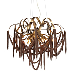 Люстра подвесная с переплетенными металлическими лентами и цепочками Atlantis Chain варинант исполнения - 1 | Loft Concept в Тюмени