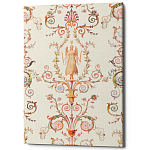 Постер на холсте с изображением ангела и растительных орнаментов Raffael Angel Poster варинант исполнения - 1 | Loft Concept в Тюмени