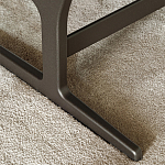 Дизайнерское кресло без подлокотников кожаное на металлическом каркасе PAULA Armchair варинант исполнения - 3 | Loft Concept в Тюмени