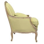 Кресло Ava Classical Armchair green striped flax варинант исполнения - 1 | Loft Concept в Тюмени