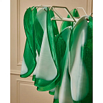 Люстра из стеклянных зеленых лепестков Petalled Illuminator варинант исполнения - 8 | Loft Concept в Тюмени