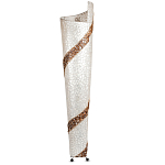 Торшер из перламутра на металлическом каркасе Indonesian Spiral 2 варинант исполнения - 3 | Loft Concept в Тюмени