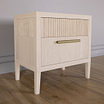 Прикроватная Тумбочка Primo с двумя ящиками Светлый дуб варинант исполнения - 2 | Loft Concept в Тюмени