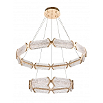 Люстра с 2-мя кольцами с текстурным природным рисунком IceFlame варинант исполнения - 1 | Loft Concept в Тюмени