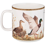 Кружка из фарфора с изображением уток и собаки 400 мл Hunting Porcelain Collection варинант исполнения - 1 | Loft Concept в Тюмени