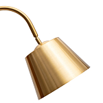 Торшер с мраморным столиком и золотым плафоном Ezio Floor Lamp варинант исполнения - 1 | Loft Concept в Тюмени