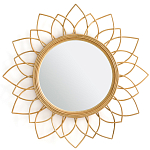 Зеркало из ротанга в форме цветка WICKER MIRROR 90 варинант исполнения - 1 | Loft Concept в Тюмени