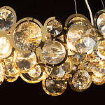 Люстра подвесная из золотых колец 57 см Golden Circles варинант исполнения - 5 | Loft Concept в Тюмени