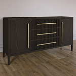 Буфет Primo с тремя ящиками и двумя фасадами Темный орех варинант исполнения - 2 | Loft Concept в Тюмени