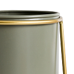 Кашпо из металла и латуни Elegance Elevated Planters оливковое  варинант исполнения - 3 | Loft Concept в Тюмени