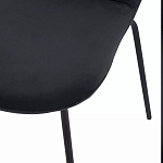 Стул черный с обивкой из велюра Black Archie Chair варинант исполнения - 6 | Loft Concept в Тюмени