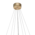 Люстра подвесная светодиодная в виде 3-х колец Lighting Rings Gold варинант исполнения - 2 | Loft Concept в Тюмени