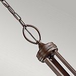 Люстра с белыми тканевыми абажурами в прозрачных стеклянных цилиндрах Kichler варинант исполнения - 15 | Loft Concept в Тюмени