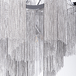 Люстра потолочная с металлическими цепочками Диаметр 99 см Atlantis Chain варинант исполнения - 4 | Loft Concept в Тюмени