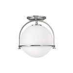 Потолочный светильник с плафоном в форме белого матового шара Hinkley варинант исполнения - 7 | Loft Concept в Тюмени