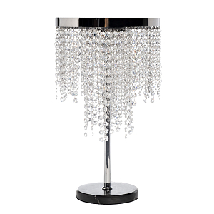 Лампа настольная Хром с каскадом сияющих кристаллов Shining Waterfall