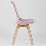 Стул с мягким велюровым сиденьем Arvika Pink варинант исполнения - 2 | Loft Concept в Тюмени