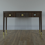 Дизайнерский Письменный стол Elsa Dreams Walnut с тремя ящиками варинант исполнения - 1 | Loft Concept в Тюмени