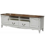 ТВ-тумба в стиле прованс из массива дерева Montmartre Wooden Provence TV Stand варинант исполнения - 1 | Loft Concept в Тюмени