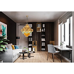 Люстра с каскадом из разноцветных круглых подвесов Key Lustar варинант исполнения - 1 | Loft Concept в Тюмени