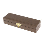 Ручка шариковая металлическая с гравировкой и красным фианитом в деревянной коробке Metal Pens варинант исполнения - 5 | Loft Concept в Тюмени