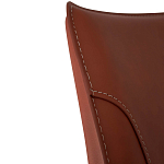 Стул коричневый из искуственной кожи на 4-х ножках Enigma Brown варинант исполнения - 4 | Loft Concept в Тюмени