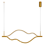 Подвесной светильник волнообразный изогнутый цвета латунь 3000К Spiral Lighting варинант исполнения - 3 | Loft Concept в Тюмени