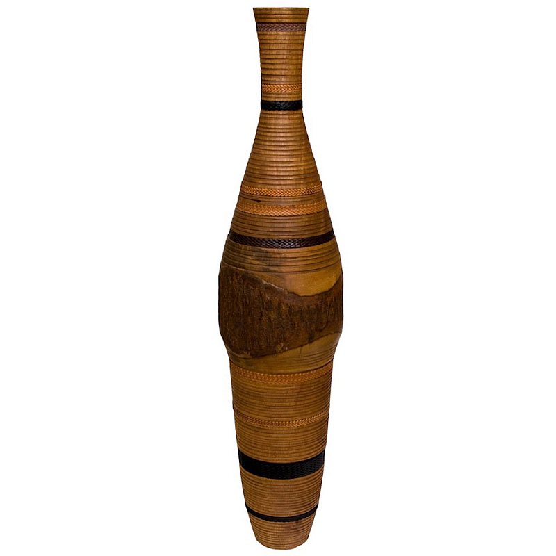 Ваза деревянная Brown Vase of Thailand Коричневый в Тюмени | Loft Concept 