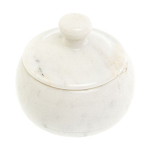 Сахарница из натурального камня Мрамор Белый Stone Sugar Bowls варинант исполнения - 2 | Loft Concept в Тюмени