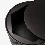 Черный приставной стол с местом для хранения Smart Textured Table варинант исполнения - 2 | Loft Concept в Тюмени