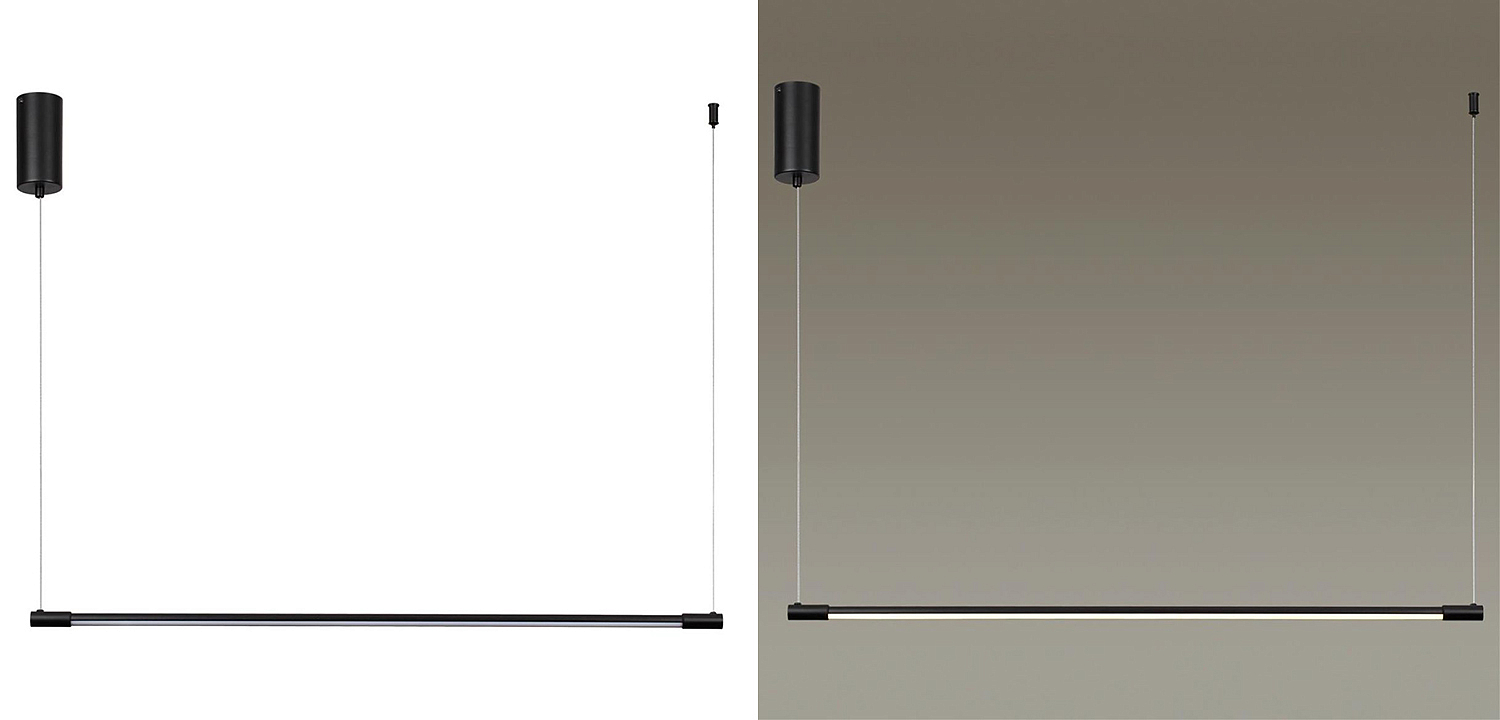 Подвесной светильник Trumpet Tube Black Linear Подвесной светильник Trumpet Tube Black Linear - Loft-Concept в Тюмени