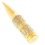 Флешка на 32 гб в виде патрона с гравировкой Герба РФ в подарочной коробке Metal Flash Drive варинант исполнения - 1 | Loft Concept в Тюмени