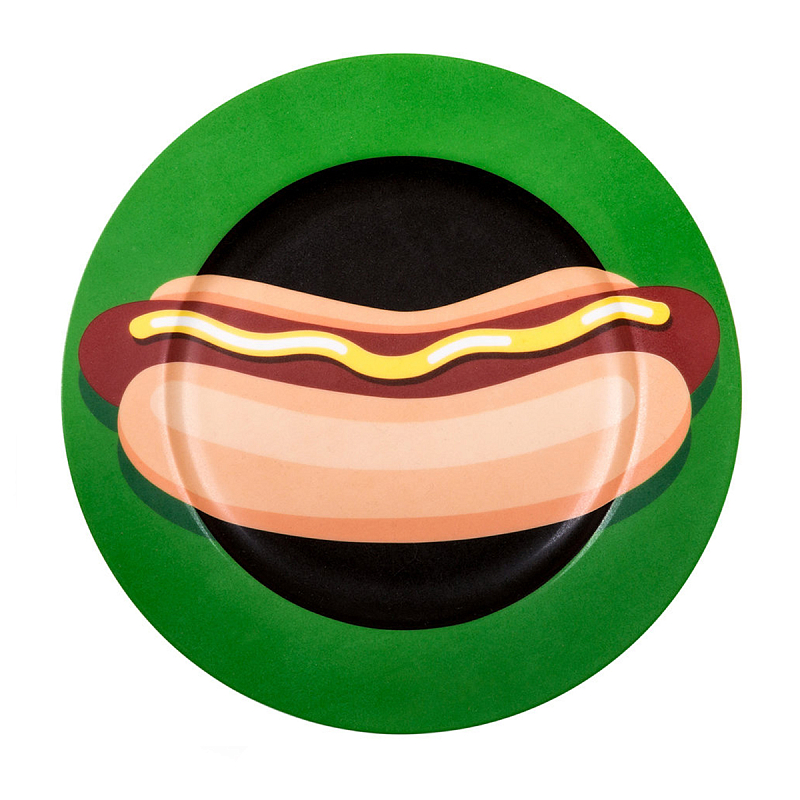 Тарелка Seletti Porcelain Plate Hot Dog Зеленый Тарелка Seletti Porcelain Plate Hot Dog Зеленый в Тюмени | Loft Concept
