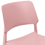 Пластиковый стул на ножках из массива бука Ferret Pink варинант исполнения - 5 | Loft Concept в Тюмени