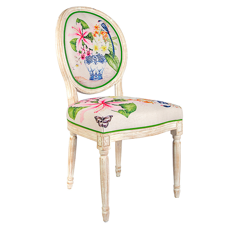Стул Pink Hibiscus Stool Бежевый Мульти Стул Pink Hibiscus Stool Бежевый Мульти в Тюмени | Loft Concept