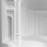 Встраиваемый в стену гипсовый светильник под покраску с арками и рельефными колоннами Antiquity Athena варинант исполнения - 8 | Loft Concept в Тюмени