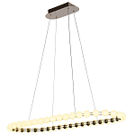 Люстра подвесная светодиодная с круглыми плафонами белого цвета PEARLS Suspension 100  варинант исполнения - 4 | Loft Concept в Тюмени