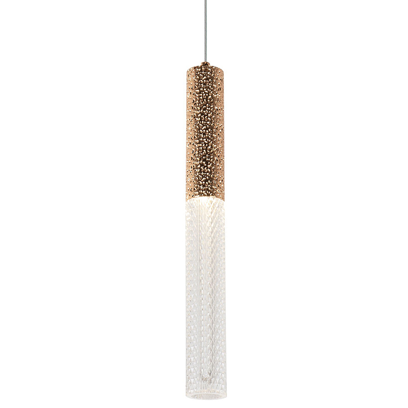 Подвесной светильник Dew Drops Tube Gold Hanging Lamp Прозрачный Золотой Подвесной светильник Dew Drops Tube Gold Hanging Lamp Прозрачный Золотой в Тюмени | Loft Concept